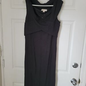 XL Michael Kors Chic Black Strapless Dress